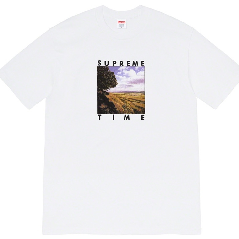 Supreme Time T-shirt - White - sz: Large (ss20)